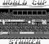World Cup Striker title screen for GameBoy
